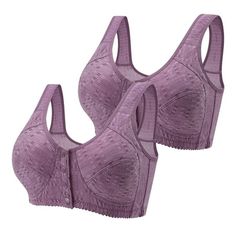 2PC Front Closure Bras for Women Soft Lightly Lined Comfort Bras Full Coverage Wireless Everyday Sleep Bra Welcome to our store, I wish you a happy shopping Our products are produced in our own factory with various styles We offer various discounts, and we offer a 30-day quality guarantee please rest assured to place an order If you have any questions, please feel free to contact me, it is our honor to serve you SOMEONE ASKED Q: Is the quality of the clothes as described? A: Yes, if the product Front Closure Bras, Front Closure Bra, Sleep Bra, Womens Clothes, Plus Size Bra, Everyday Bra, Seamless Bra, Womens Bras, Pink Bra