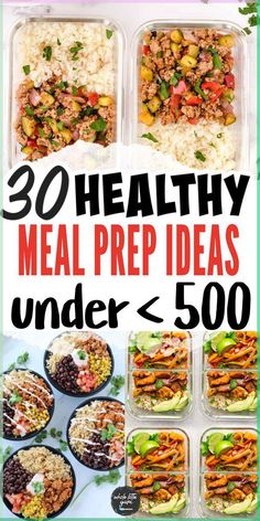 healthy meal prep ideas under 500