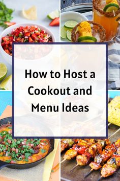 how to host a cookout and menu ideas