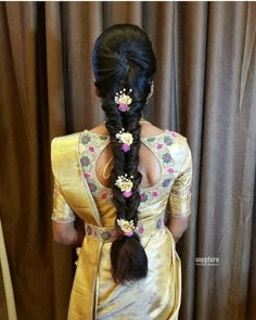 South Indian Bridal Hairstyles, Pelli Poola Jada, Poola Jada