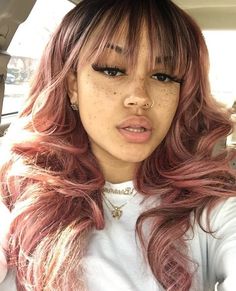 Goddess Hairstyles, Human Hair Bundles, Hair Color Dark, Grunge Hair, Black Girls Hairstyles, Hair Bundles, Weave Hairstyles, Pink Hair, Hair Goals