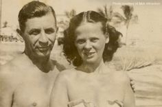 Meyer Lansky and his wife Teddy in Miami Beach, 1948 Albert Anastasia, Frank Costello, History People, Interactive Map, Miami Beach, Cuba, Love Story