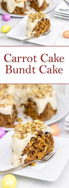 carrot cake bundt cake with cream cheese frosting