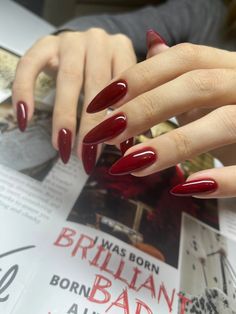 Vampy Makeup, Vampire Illustration, Red Acrylic Nails, Virgin Mary, Red Nails, Long Nails, Stylish Nails, Nail Colors, Acrylic Nails