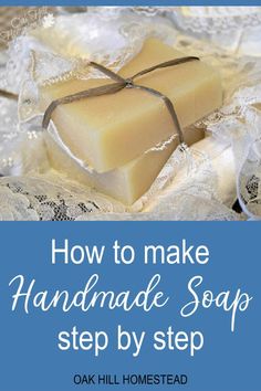 How to make handmade soap at home from scratch.  #selfsufficient #fromscratch #makesoap Soap With Tallow, Homestead Christmas, How To Make Soap, Make Soap, Homemade Soap Recipes, Melt And Pour, Homemade Bath Products, Celebrating Christmas, Handmade Headbands