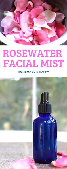 Facial Spray Diy, Face Mist Diy, Diy Face Mist, Rose Water Face Mist, Rose Water Diy, Face Mist Spray, Simplified Living, Face Skincare, Diy Rose