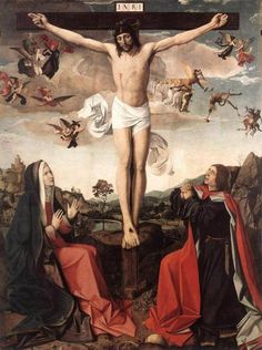 the crucifix is depicted in this painting