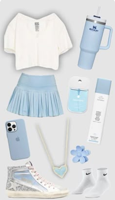 Blue Preppy, Trendy Summer Outfits