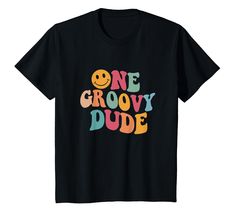 PRICES MAY VARY. Have you prepared anything cute for your darling to wear on his 1st birthday? Then, this One Groovy Dude tee will make a lovely item for your kids to announce his new age in the coming time. Surely it will make him the most adorable! One Groovy Dude, Wild One, Groovy, Retro, 1st Birthday, 1 Year Old Bday, First Birthday, Top For Baby Boy, Top For Son, Baby Toddler, Birthday Boy, Bday Boy, Baby Boy, Birthday Theme, Birthday Party, 1st Birthday Boy Outfit. Lightweight, Classic fit Groovy Bday Shirt, Fun Graphic Print T-shirt For First Birthday, Funny First Birthday T-shirt, Funny First Birthday T-shirt With Letter Print, Funny Letter Print T-shirt For First Birthday, Playful Funny Print T-shirt For First Birthday, One Groovy Dude, Boy Birthday Theme, Birthday 1 Year