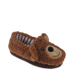 Kids Boys Fuzzy Brown Teddy Bear Slippers House Shoes New With Tags This Sweet Bear Slipper Will Keep Your Little Toddler Warm, Cozy And Happy. Featuring A Plush And Sherpa Upper, With Sweet 3d Bear Face Details. The Lining Is A Soft & Breathable Terry. Also Featuers A Tpr Indoor/Outdoor Bottom For Skid Resistance. Size 5-6: 6" Long Size 7-8: 6.75" Long Size 9-10: 7.5" Long Soft Plush Upper Breathable Terry Lining Tpr Outsole Easy On/Easy Off 3d Details And Embroidery Enjoy Daily Shipping Of You Cute Brown Round Toe Slippers, Teddy Bear Slippers, Dinosaur Slippers, Monster Slippers, Cat Slippers, Unicorn Slippers, Shark Slippers, Bear Slippers, Indoor Outdoor Slippers