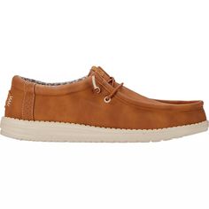 HEYDUDE Men's Wally Classic Leather Shoes | Academy Classic Leather, Leather Shoes, Leather