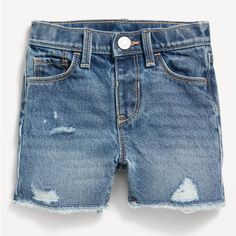 Brand New With Tags Old Navy Ripped Cut-Off Jean Shorts For Toddler Girls In Medium Wash Color, Size 12-18 Months. Super Cute! Toddler Girl Shorts, Cutoff Jean Shorts, Cut Off Jeans, Jeans Kids, Kids Shorts, Toddler Girls, Kids Bottoms, Cut Off, Toddler Girl