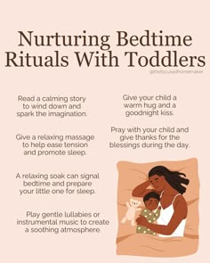 an info sheet describing the benefits of bedtime with toddlers