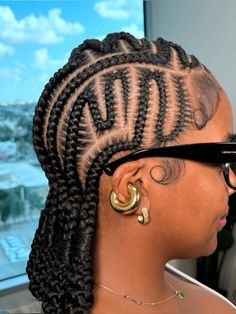 Braids With Designs, Trending Braids, Braiding Patterns, Cornrows Natural Hair, Short Box Braids Hairstyles, Beautiful Black Hair