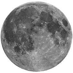 the full moon is shown in black and white