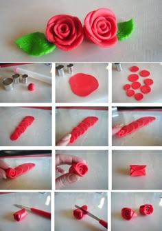 step by step instructions on how to make fake roses