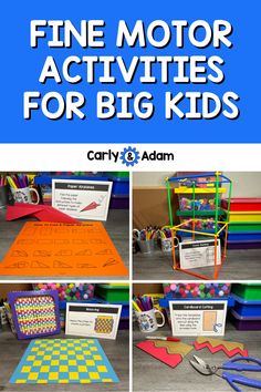 the fine motor activities for big kids are fun and easy to do with your little ones