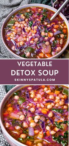 Vegetable Detox Soup Vegan Detox Soup, Detox Soup Recipes, Detox Vegetable Soup, Easy Vegan Soup, Soup Cleanse, Healing Soup, Inflammatory Recipes, Detox Soup, Get Back On Track