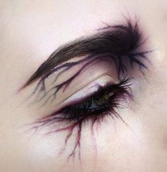 Carnaval Make-up, Purple Veins, Make Up Designs, Edgy Makeup, Goth Makeup