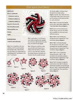 the instructions for beading are shown in this article