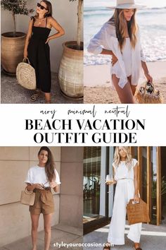 Italian Vacation Aesthetic Outfit, Neutral Beach Aesthetic Outfit, 3 Day Beach Trip Outfits, Beach Resort Outfits 2023, Hawaii Fall Outfit, Resort Wear For Women Classy Vacation, Hawaii Vacation Outfits 2023, Island Chic Outfit, Vacation Outfits 2024