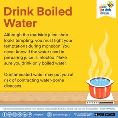 Monsoon is the time when the earth cools down after the blazing summer. When the weather changes drastically it is important to alter our dietary plans as well to stay healthy and fit during the rainy season. Contaminated Water, Healthy And Fit, Weather Change, Rainy Season, Stay Healthy, How To Stay Healthy, The Earth, How To Plan