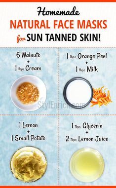 Homemade Natural Face Masks for Sun Tanned Skin Natural Face Masks, Suntanned Skin, Organic Face Moisturizer, Diy Facial Mask, Cucumber Yogurt, Homemade Moisturizer, Homemade Scrub, Organic Home, Tanned Skin