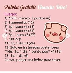 a pink poster with the words in spanish and an image of a pig's face