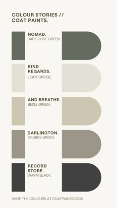 the color scheme for different shades of gray and white, with text that reads'color stories