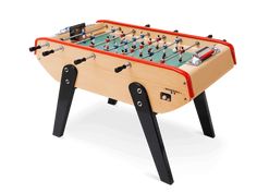 an image of a foosball table that is made out of wood