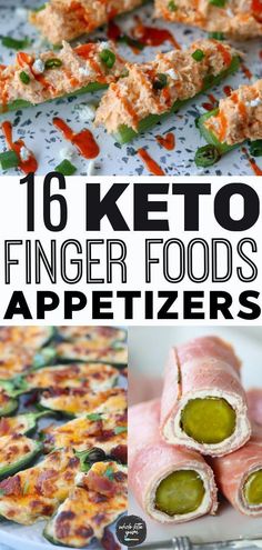 16 keto finger foods appetizers that are ready to be eaten