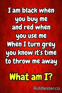 a red background with the words, i am black when you buy me and red when you