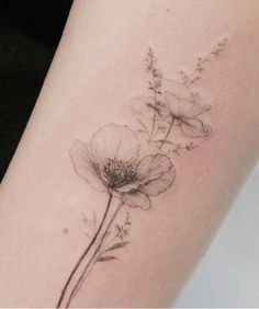 Dogwood Tattoo, Brown Tattoo Ink, Ink Quotes, Browning Tattoo, Wildflower Tattoo, Minimal Tattoo, Light Skin, Body Tattoos, Cute Tattoos