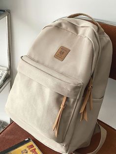 Professional Backpack, Knot Decor, Cute School Bags, Preppy Bags, Aesthetic Backpack, Functional Backpack, College Backpack