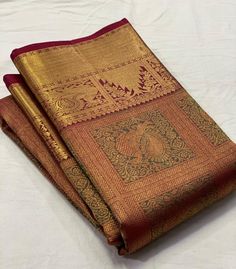 Kancheepuram Bridal Sarees, Bridal Silk Saree Kanchipuram, Kanchipuram Silk Saree Wedding Latest, Bridal Kanjeevaram Saree, Kanchipuram Silk Saree Wedding, Saree Inspiration, Peacock Embroidery Designs, Latest Silk Sarees, Saree Ideas