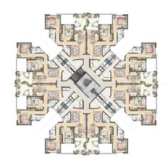 the floor plan for an apartment building