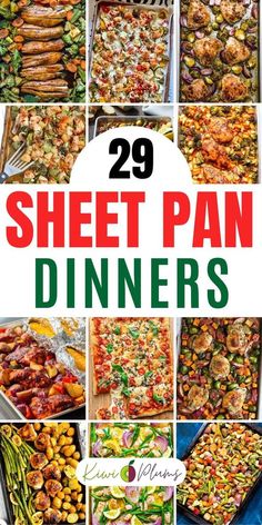 the 25 sheet pan dinners are ready to be eaten