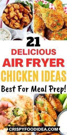 delicious air fryer chicken ideas that are easy to make and great for the grill