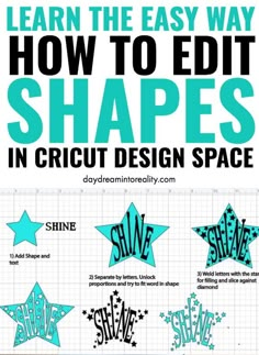 how to edit shapes in cricut design space with the text learn the easy way