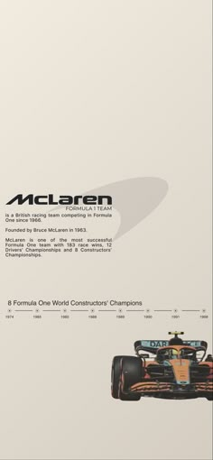 F1 McLaren Lowkey F1 Wallpaper, Vintage Mclaren Poster, Poster Prints F1, F1 Wall Poster, F1 Room Posters, Formula 1 Aesthetic Wallpaper Mclaren, Formula 1 Wallpapers Mclaren, F1 Matching Wallpaper, Car Poster Wallpaper