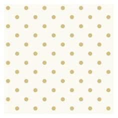 a white and gold polka dot wallpaper