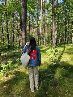 aesthetic forest nature vibe softgirl fashion style coffe chill vibing denimjacket ootd inspo walk thatgirl Aesthetic Forest, The Black Forest, Forest Nature, Ootd Inspo, Foto Ideas Instagram, Black Forest, Real Life, Walking