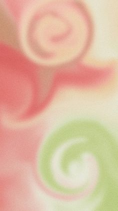 an abstract background with swirls in pink, green and yellow