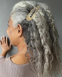 Black Gray Hair, Grey Hair Ponytail, Puff Ponytail, Wrap Around Ponytail, Ponytail Hair Piece