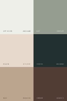 the different shades of paint that are used in this color scheme for walls and ceilings