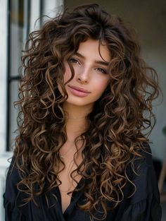 Discover stunning long curly hairstyles that enhance your natural beauty and suit any occasionFrom romantic cascading curls to bold ringletsexplore a variety of styles that showcase the elegance and volume of long curly hairBrowse our curated Pinterest photos for inspiration and tips on achieving these chic and sophisticated looksPerfect for embracing your curls with confidence and style. Long Layers For Curly Wavy Hair, Curly Hairstyles Brown Hair, Long Curly Balayage Hair, Long Curly Hair With Side Bangs, Choppy Curly Hair, Curly Haircut Long Layers, Long Layers On Curly Hair, Long Curly Haircuts With Layers Natural Curls, Long Curly Hair With Bangs And Layers