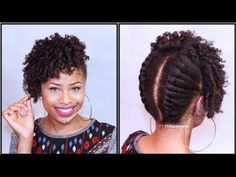 Hair Party Style, Natural Hair Tutorials, Pelo Afro, Short Natural Hair, Natural Hair Beauty, Natural Hair Updo, Natural Styles, Penteado Cabelo Curto, Natural Hair Inspiration