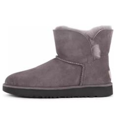 (WMNS) UGG Classic Cuff Mini 'Stormy Grey' 1016417-SYGR Ugg Classic Mini, Ugg Classic, Fashion Performance, Classic Mini, Stylish Sneakers, Perfect Pair, Your Perfect, Cuff, Sneakers