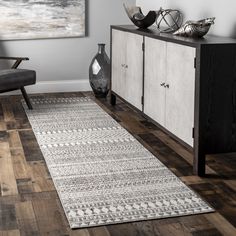 PRICES MAY VARY. 100% Polypropylene, made in Turkey Designed with resilience against everyday wear-and-tear, this rug is kid and pet friendly and perfect for high traffic areas of your home such as living room, dining room, kitchen, and hallways Sleek and functional 0.28” pile height allows for convenient placement in entryways, underneath furniture, and will not obstruct doorways This instantly recognizable global look will never goes out of style and make a beautiful statement in your space Ea Geometric Kitchen, Modern Rug Runner, Target Rug, Rugs Usa, Living Room Area Rugs, Transitional Area Rugs, Geometric Area Rug, Rug Runner Hallway, Living Room Grey