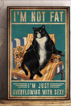 Cat Gym, Cat Posters, Black Cat, Graphic Art, Gym, Lighting, Canvas, Black, Art